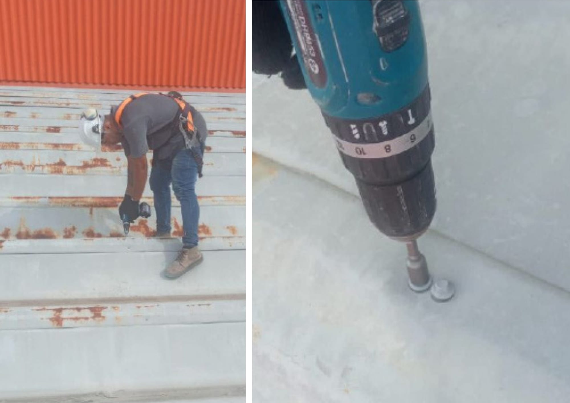 Reaperto e/ou substituição de parafusos e pontos de fixação