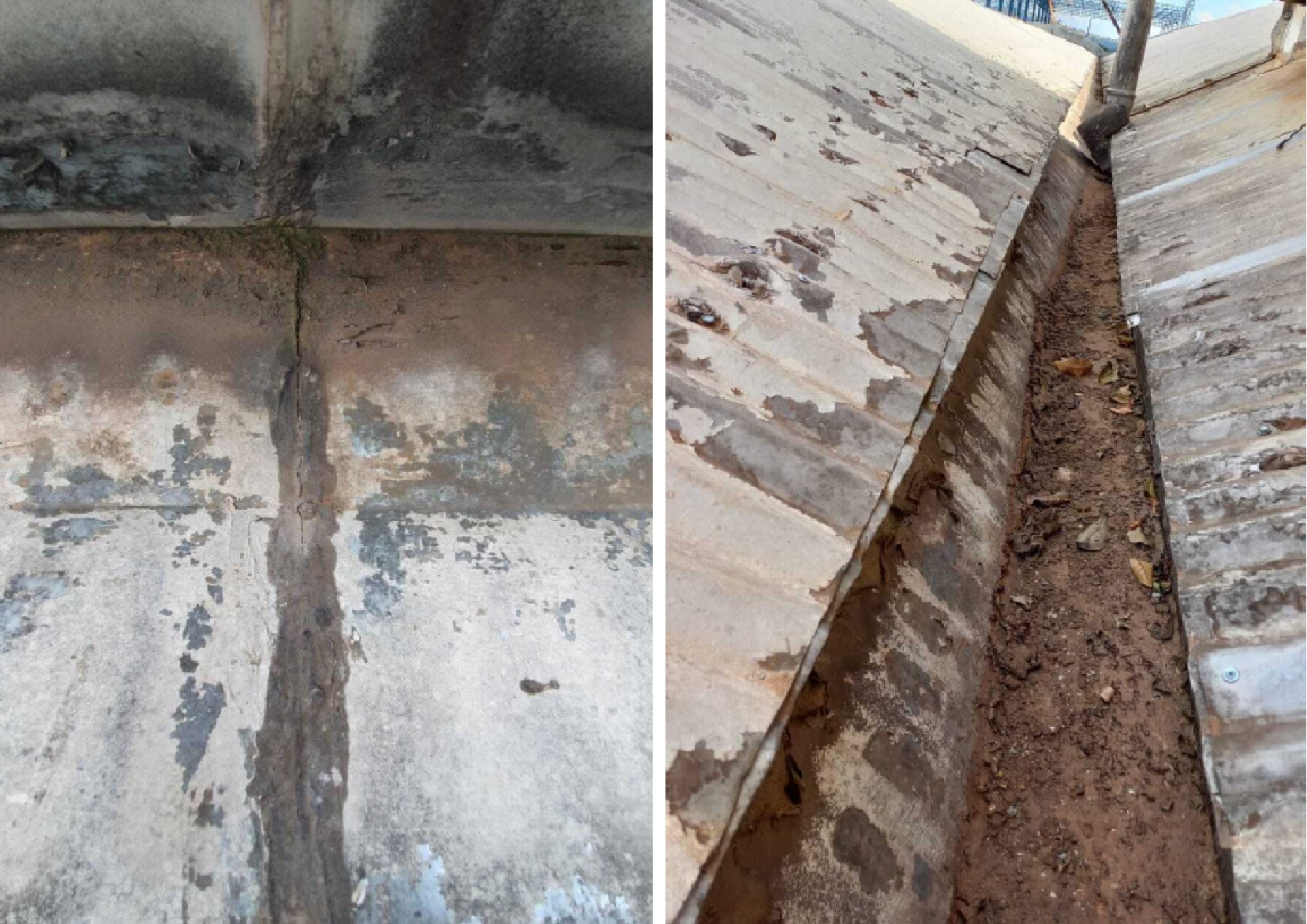 Antes: LDC, Impermeabilização industrial em Varginha-MG, foto 1
