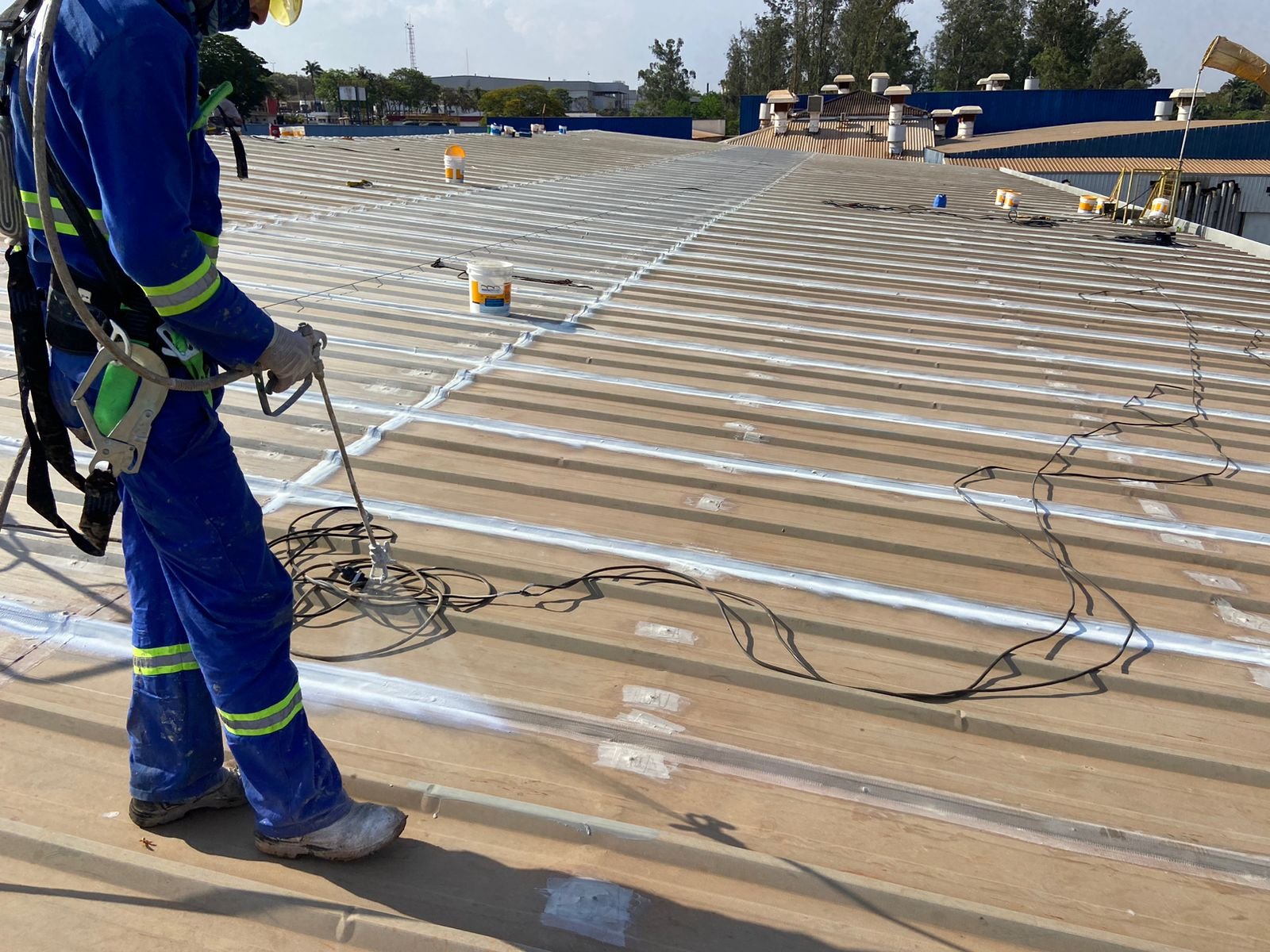 Aplicação do MK Proof em obra industrial