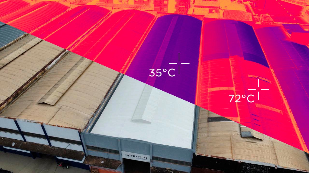 Obra concluída com revestimento térmico MK Therm